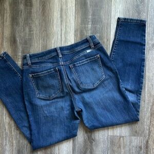 Inc Jeans size 10 skinny leg regular fit blue denim bikercore comfort